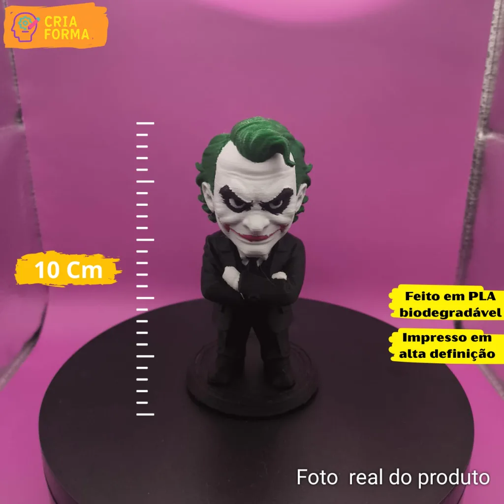 Miniatura Colecionável – Coringa | Impressão 3D em PLA | Decoração